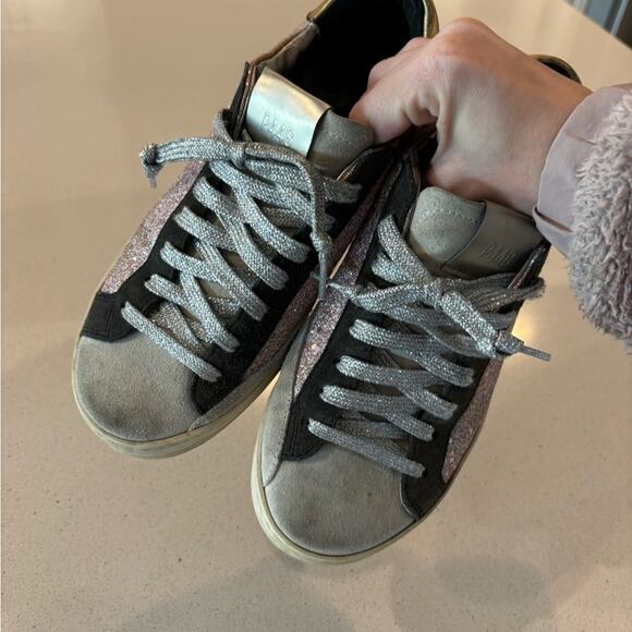 P448 Pink Glitter Sneakers size 37 - Picture 5 of 10